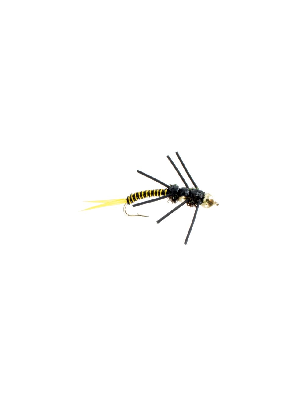 Double Tungsten Bead Black Stonefly Nymph Fly