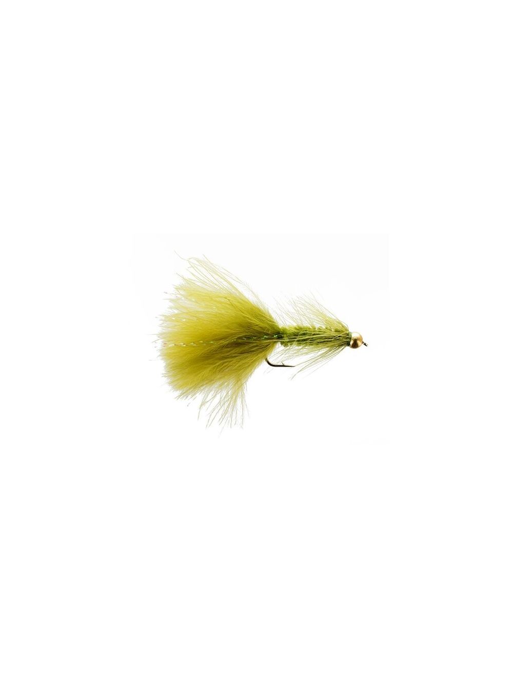 Conehead Woolly Bugger Olive S6 Fishing Fly, Streamers
