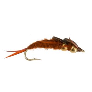 1 DOZEN BEAD HEAD YELLOW AND SILVER NYMPHS FOR FLY FISHING-BH-10